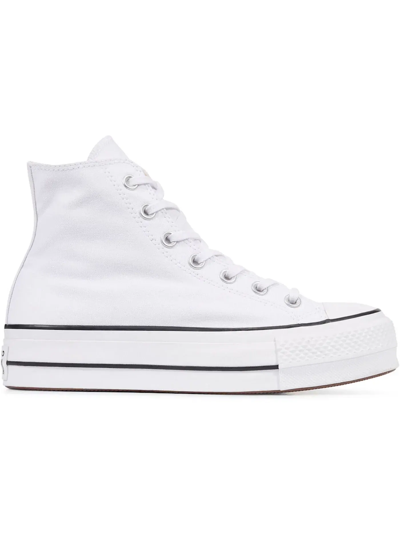 Женские кеды с платформой Converse Chuck Taylor All Star Lift Hi — изображение 1 из 2, белый/черный/белый