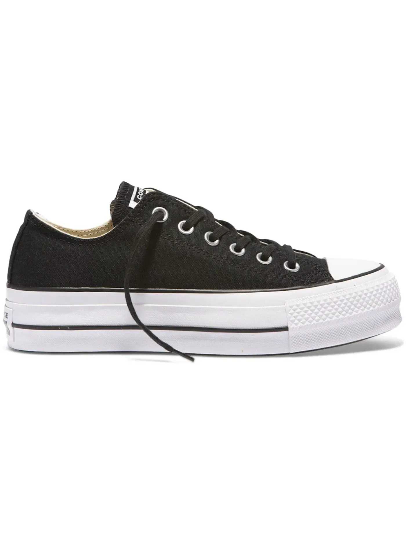 Женские кроссовки на платформе Converse Chuck Taylor All Star Lift Ox — изображение 1 из 2, черный/белый