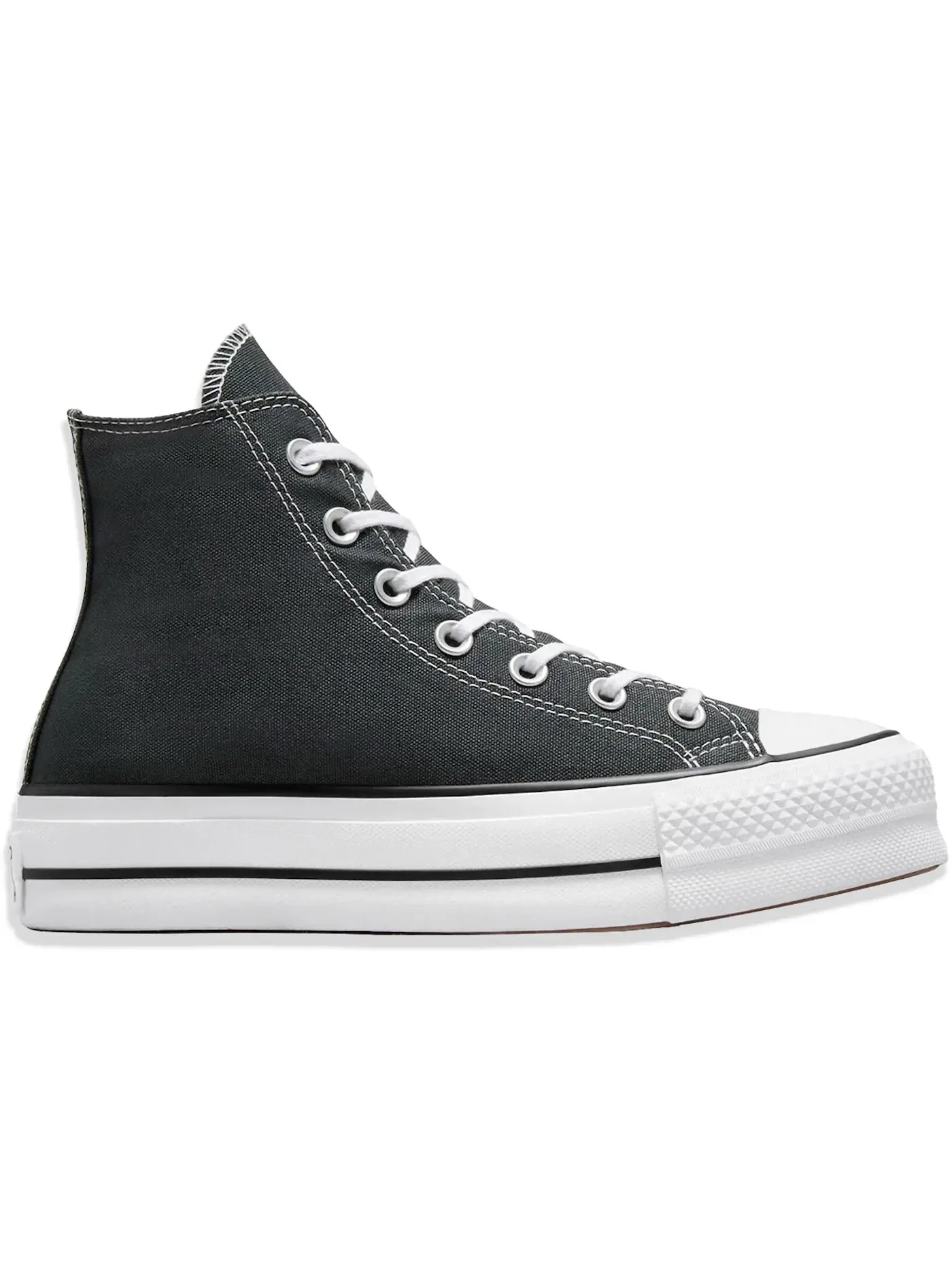 Женские кеды на платформе Converse Chuck Taylor All Star Lift Platform Hi — изображение 1 из 2, зеленый/белый/черный