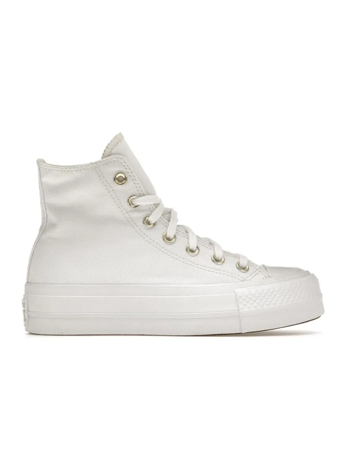 Женские кеды на платформе Converse Chuck Taylor All Star Lift Platform Elevated — изображение 1 из 5, белый белый золотистый