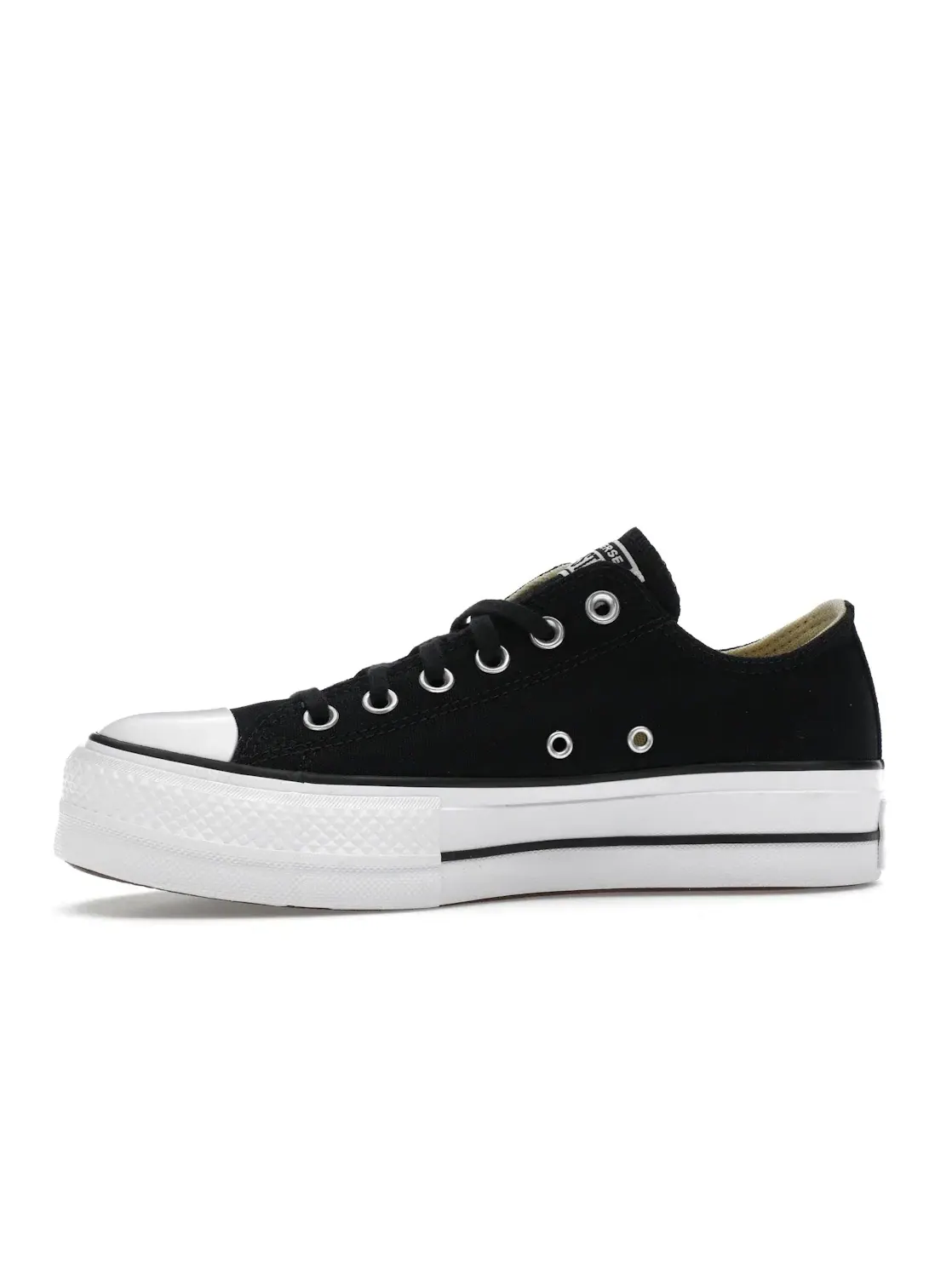 Женские кроссовки на платформе Converse Chuck Taylor All Star Lift Platform Low — изображение 4 из 5, черный/белый/белый