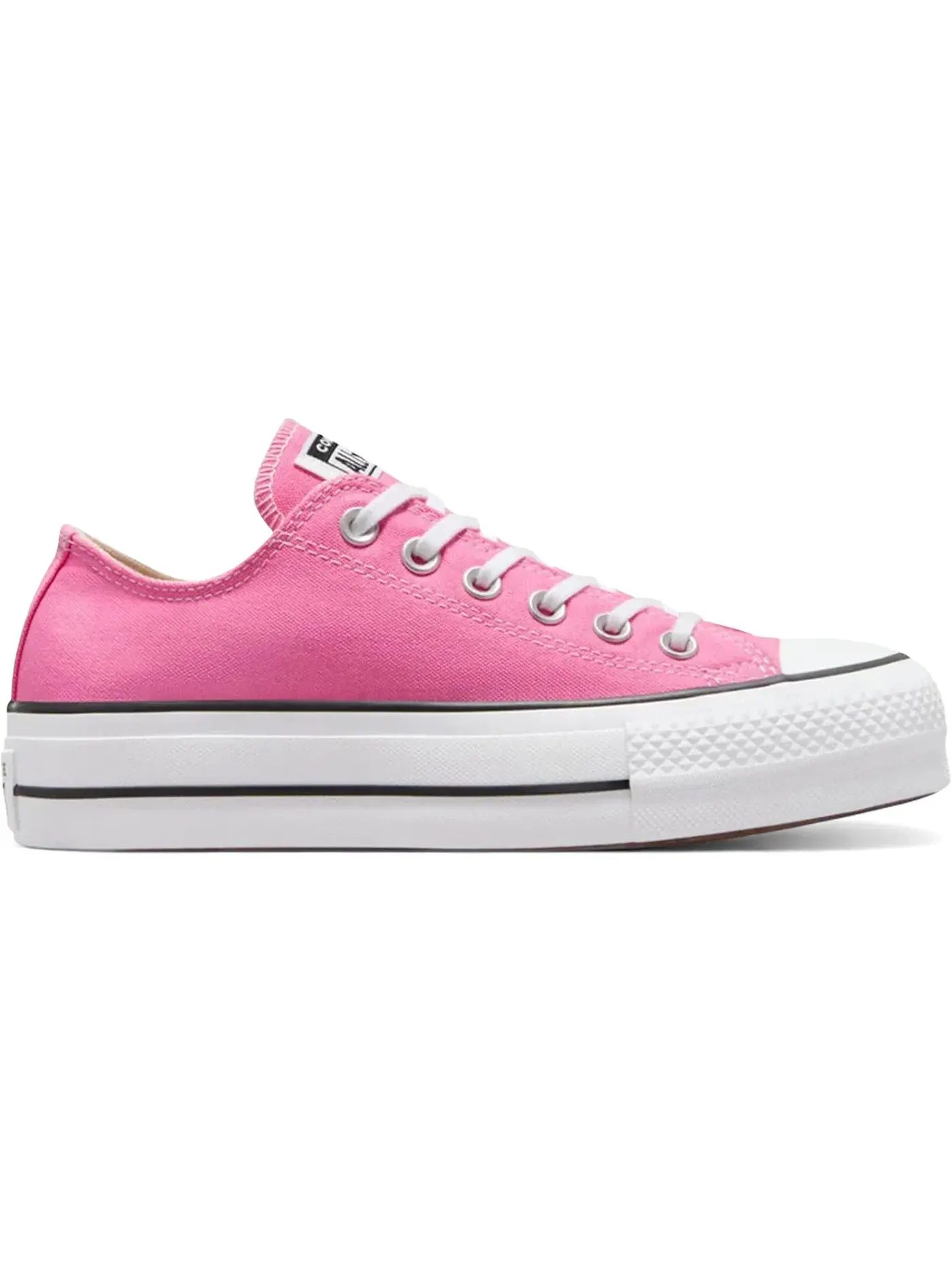 Женские кроссовки на платформе Converse Chuck Taylor All Star Lift Platform Low — изображение 1 из 2, розовый/белый/черный