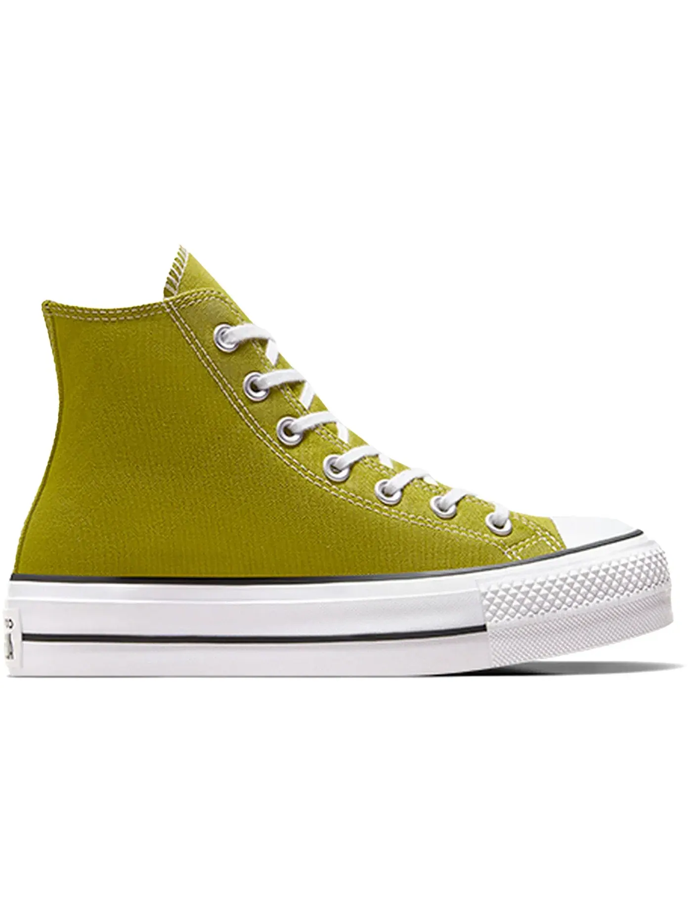 Женские кроссовки с принтом Converse Chuck Taylor All Star Lift Platform Hi Converse — изображение 1 из 2, белый черный