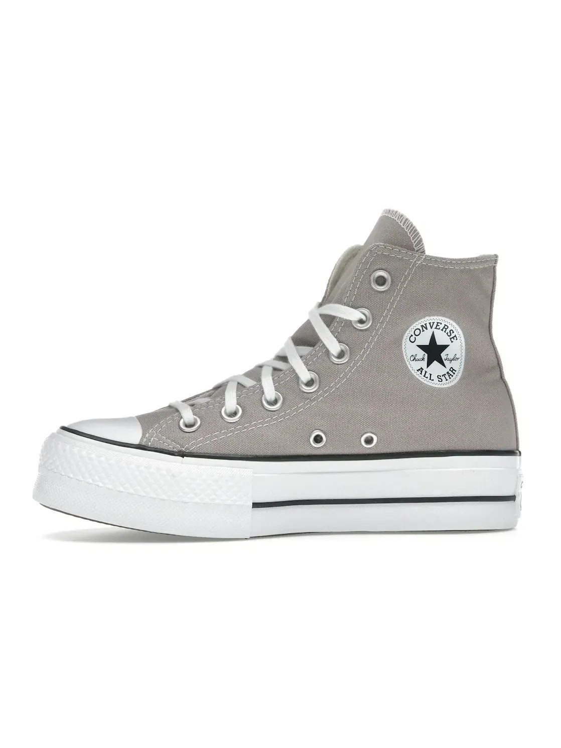 Женские кеды на платформе Converse Chuck Taylor All Star Lift Platform Hi — изображение 4 из 5, белый/черный