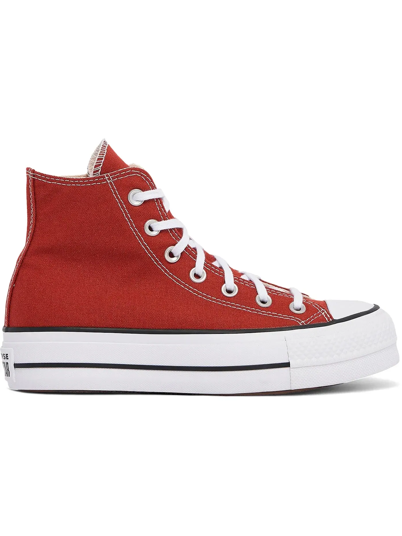Женские кеды на платформе Converse Chuck Taylor All Star Lift Platform Hi — изображение 1 из 2, красный/белый/черный