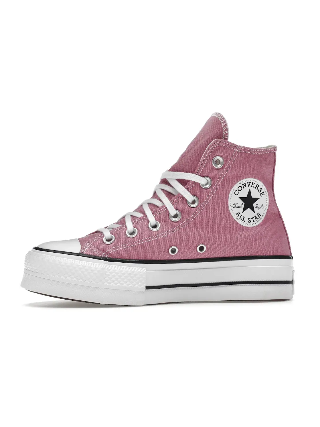 Женские кеды на платформе Magic Flamingo Converse — изображение 3 из 4, белый/черный
