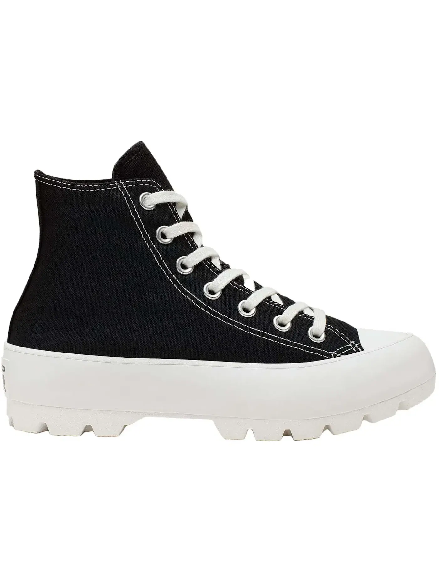 Женские кроссовки с утолщенной подошвой Converse Chuck Taylor All Star Lugged Hi — изображение 1 из 2, черный/белый/черный