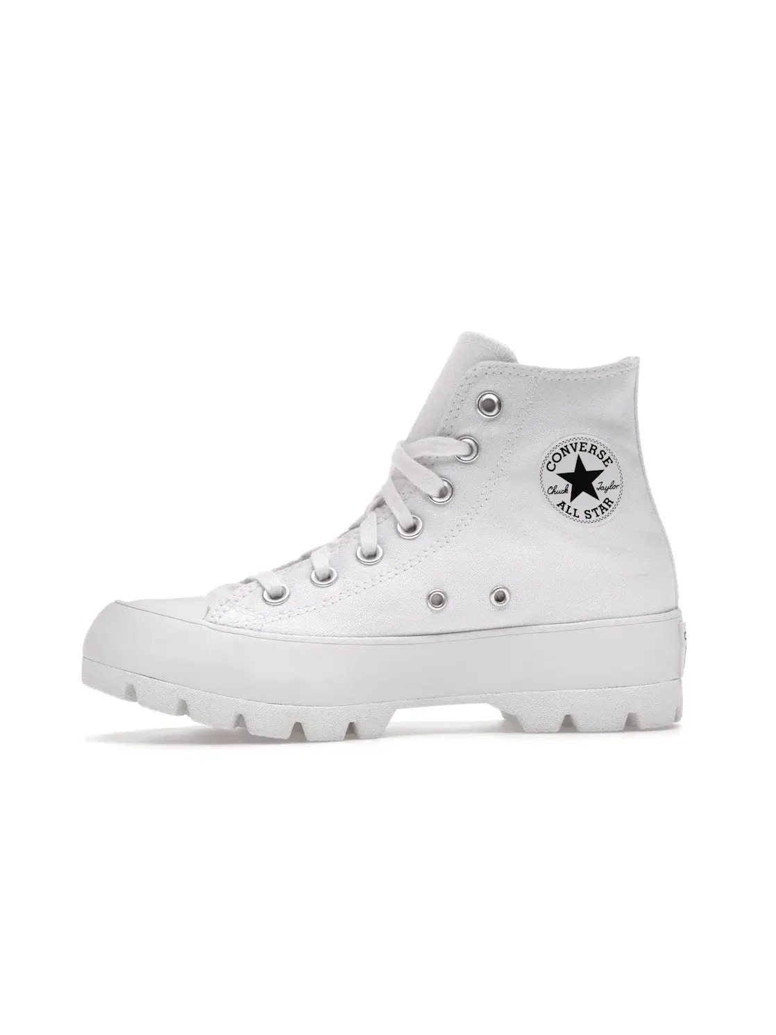 Женские кроссовки на платформе Converse Chuck Taylor All Star Lugged Hi — изображение 4 из 5, белый/черный/белый