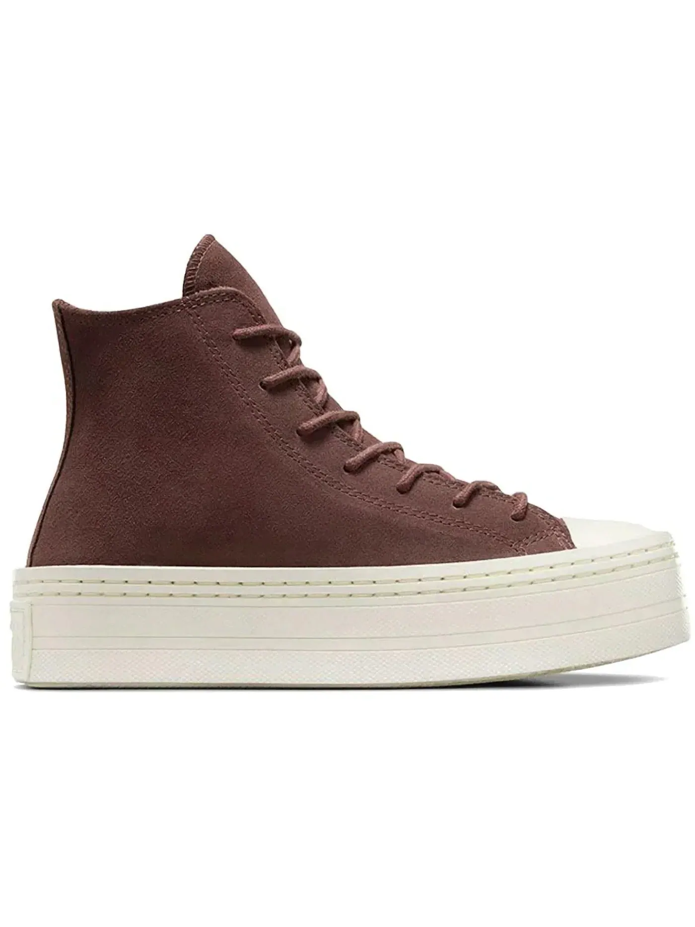 Женские кроссовки на платформе Converse Chuck Taylor All Star Modern Lift Platform Hi — изображение 1 из 2, коричневый