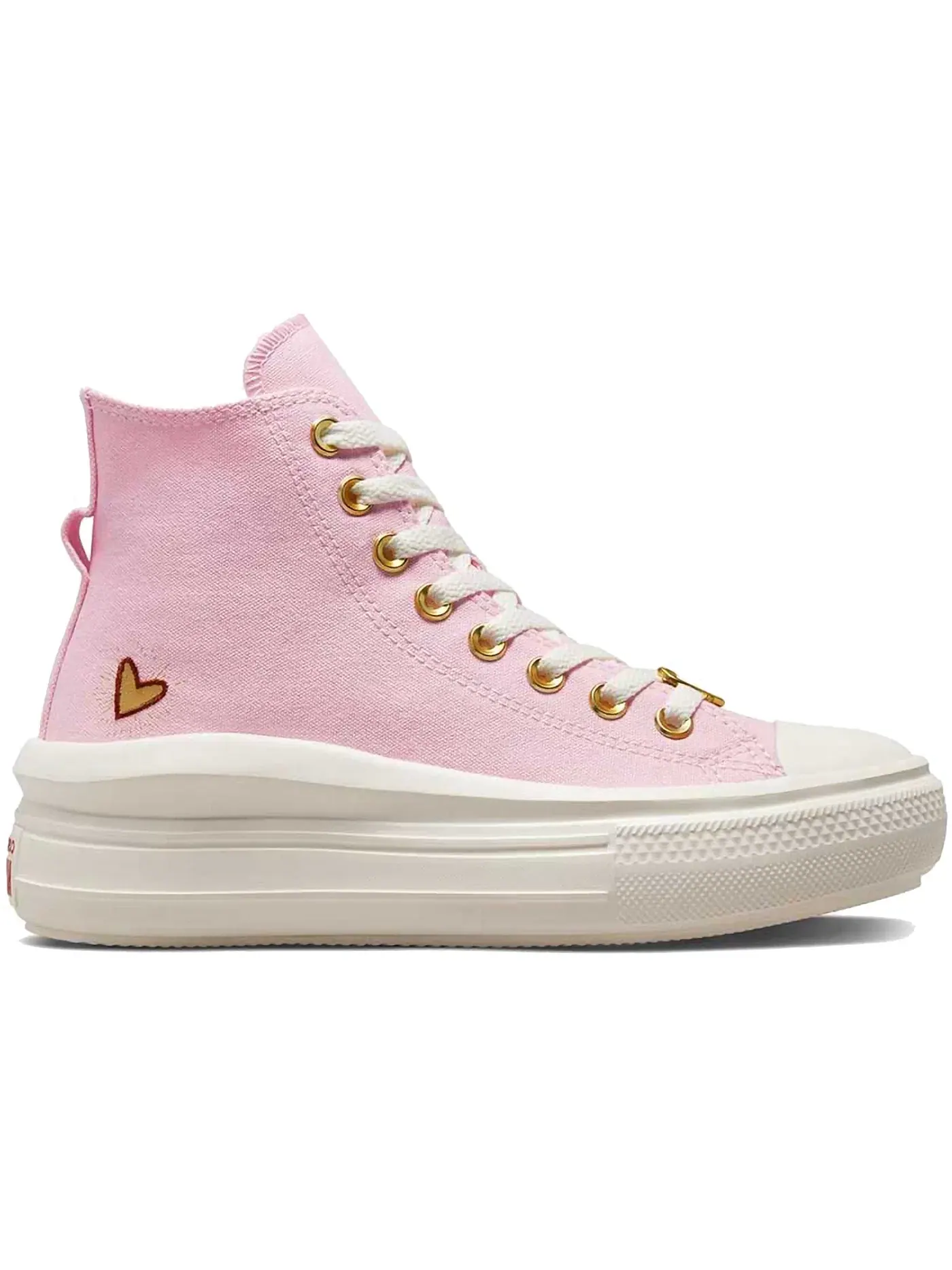Женские кроссовки на платформе Converse Chuck Taylor All Star Move Platform Hi — изображение 1 из 2, розовый