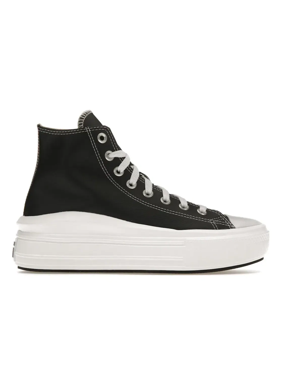 Женские кроссовки на платформе Converse Chuck Taylor All Star Move Platform Foundational Leather Converse, черный/белый/белый