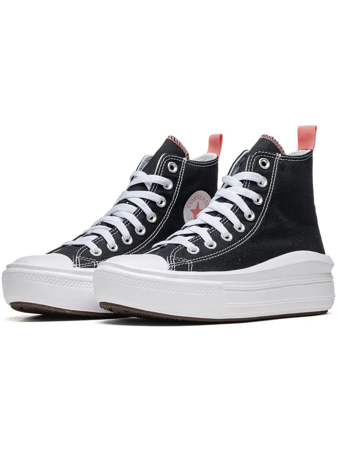 Детские кеды Lifestyle Converse Chuck Taylor All Star Move Platform — изображение 3 из 4, черный/розовый/белый