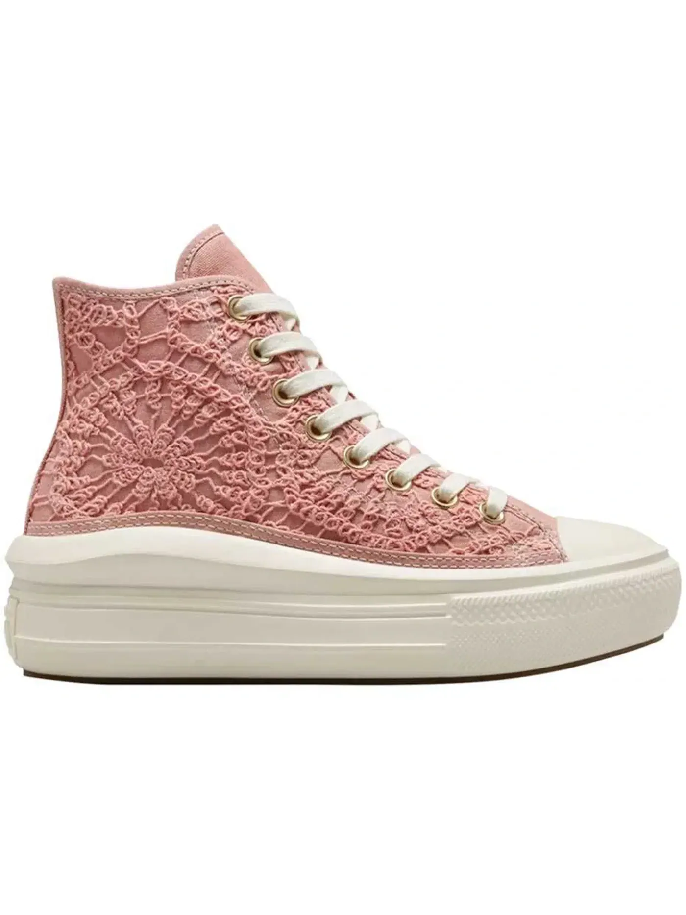 Женские кроссовки на платформе Converse Chuck Taylor All Star Move Platform Hi — изображение 1 из 2, розовый