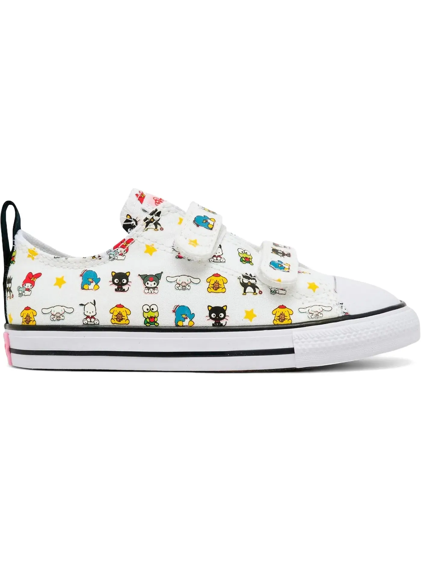 Детские кеды Converse Chuck Taylor All Star Ox — изображение 1 из 2, белый/черный/розовый