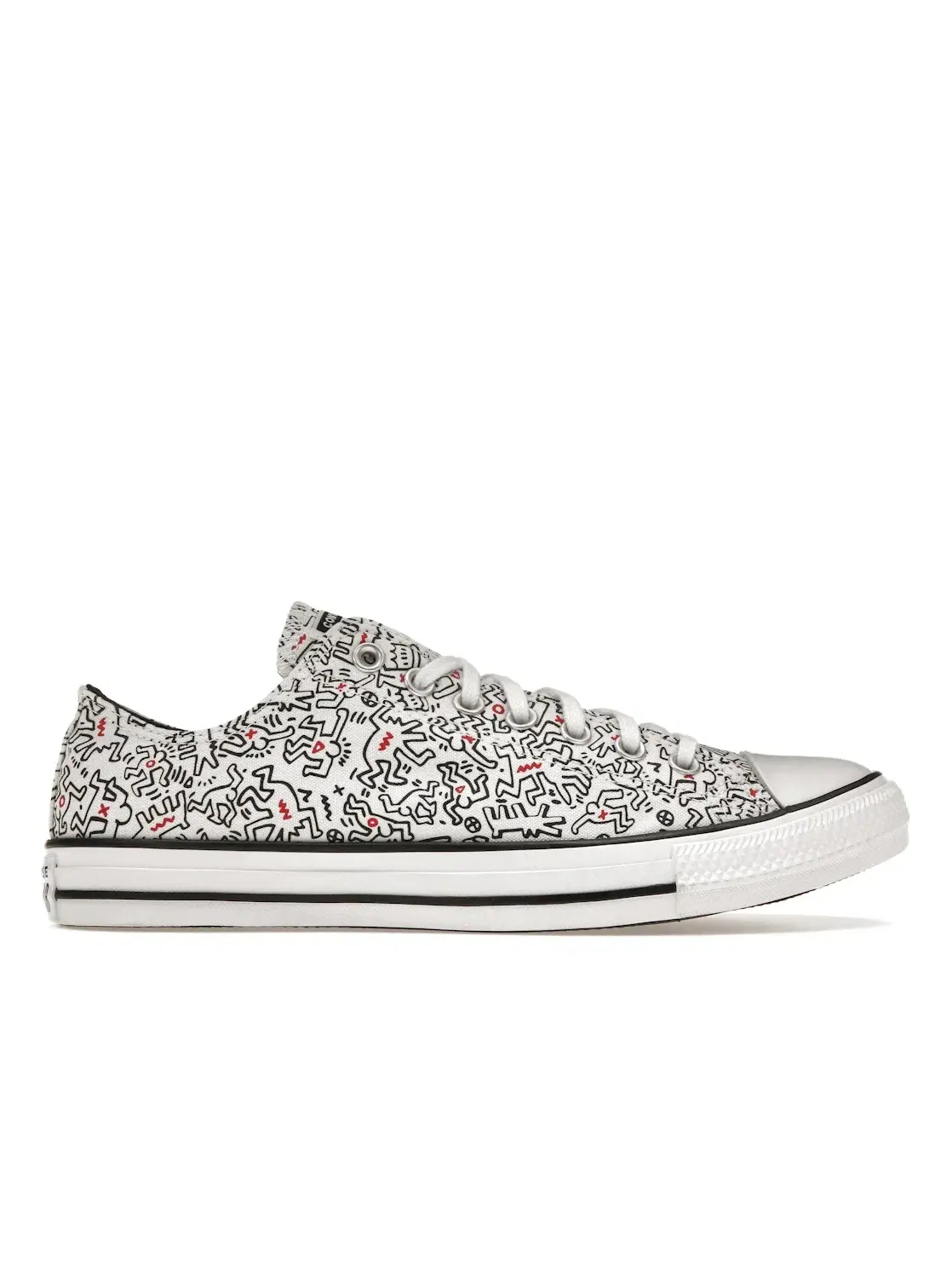 Мужские кроссовки Lifestyle Converse Chuck Taylor All Star Ox — изображение 1 из 5, белый/черный/красный