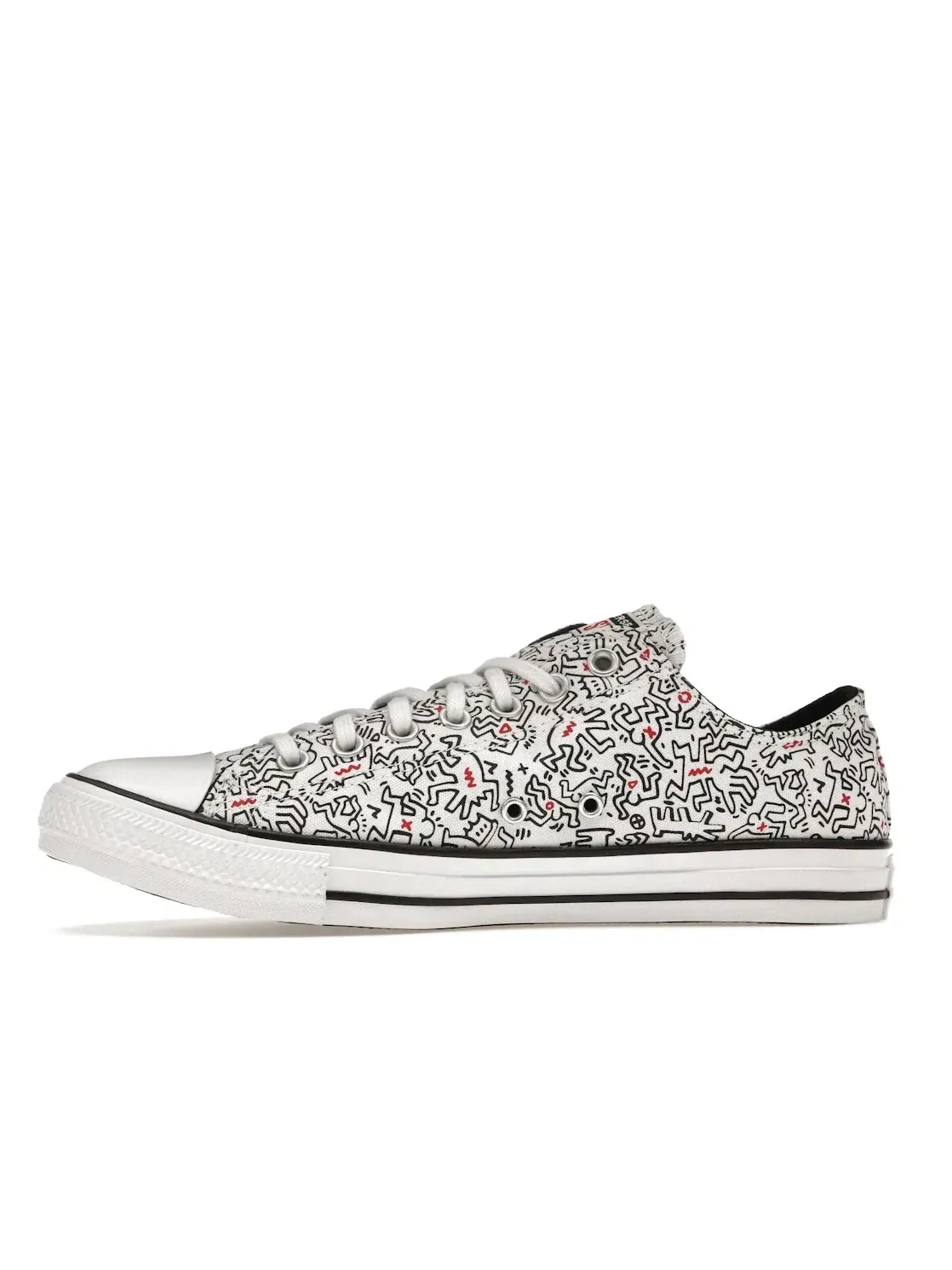Мужские кроссовки Lifestyle Converse Chuck Taylor All Star Ox — изображение 4 из 5, белый/черный/красный