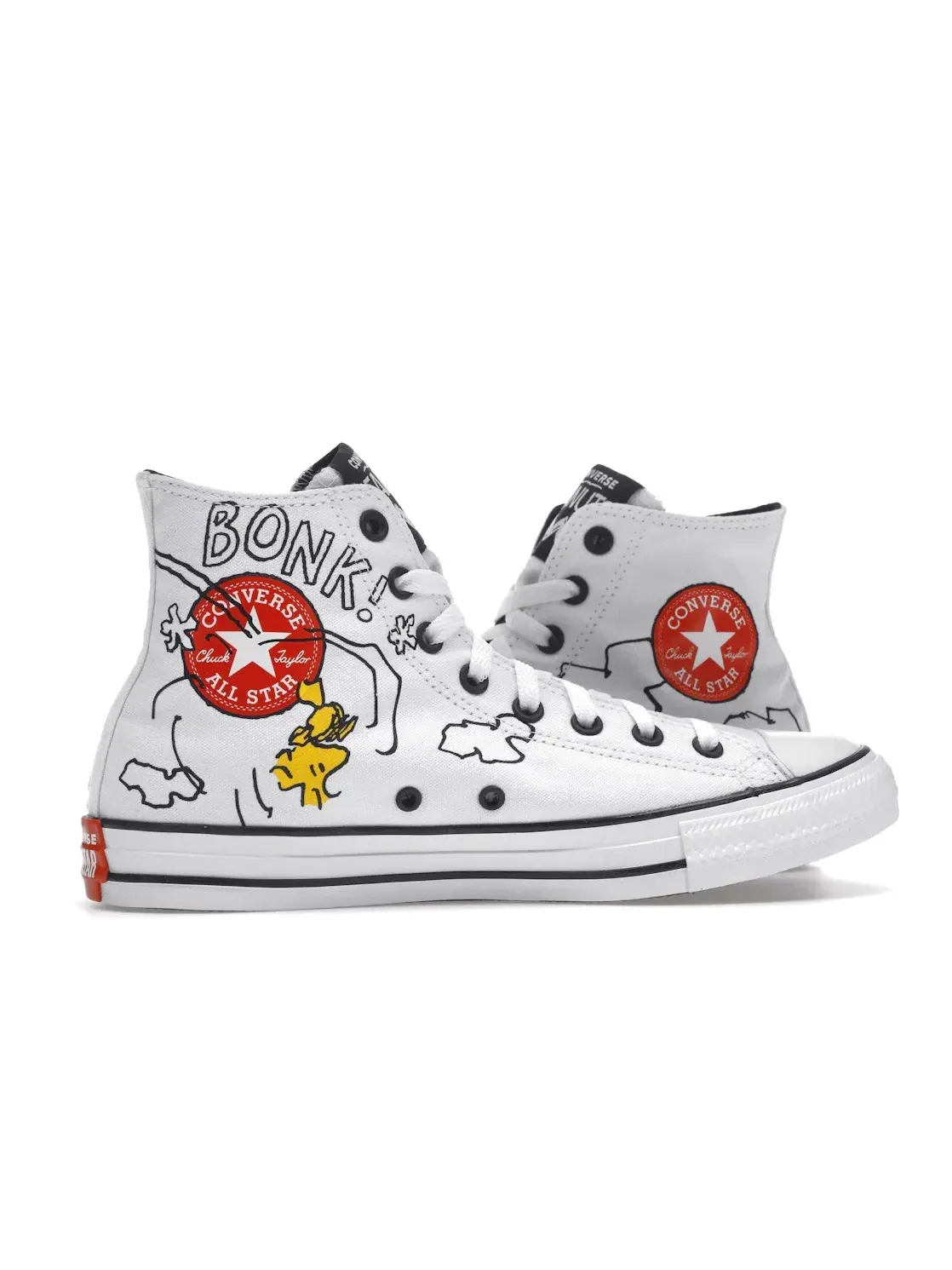 Кроссовки с принтом Converse Chuck Taylor All Star Peanuts Snoopy and Woodstock — изображение 4 из 5, белый/черный/красный