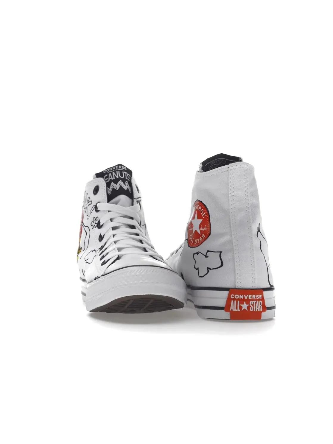 Кроссовки с принтом Converse Chuck Taylor All Star Peanuts Snoopy and Woodstock — изображение 5 из 5, белый/черный/красный