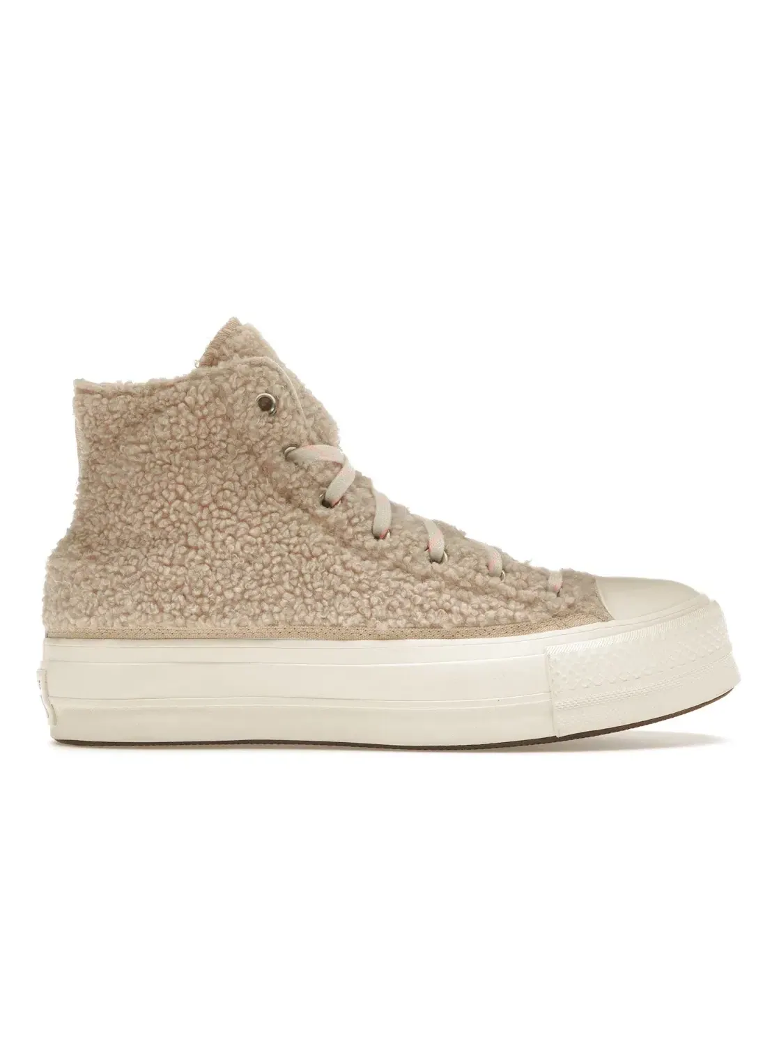Женские кроссовки на платформе Converse Chuck Taylor All Star Platform Cozy Club — изображение 1 из 5, коричневый