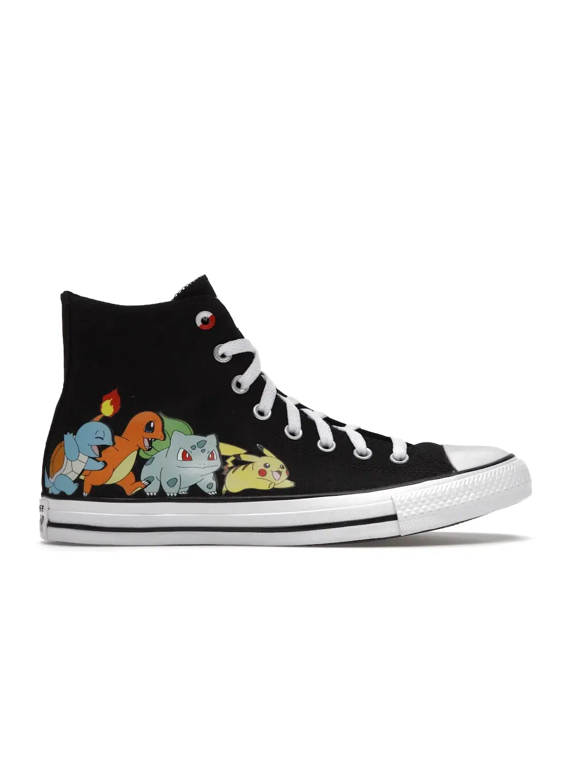 Мужские кеды с принтом Pokemon Converse Chuck Taylor All Star — изображение 1 из 5, черный/белый
