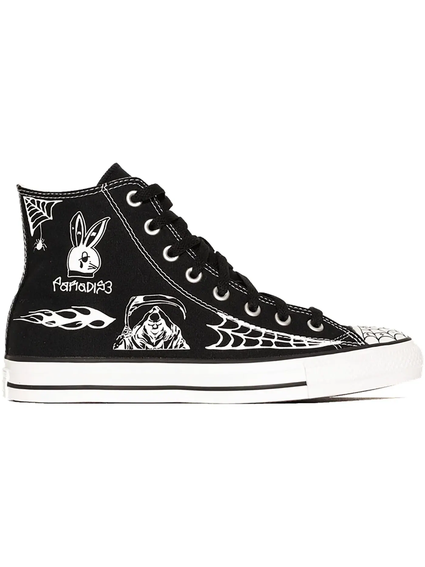 Мужские кроссовки с принтом Converse Chuck Taylor All Star — изображение 1 из 2, черный/белый-белый