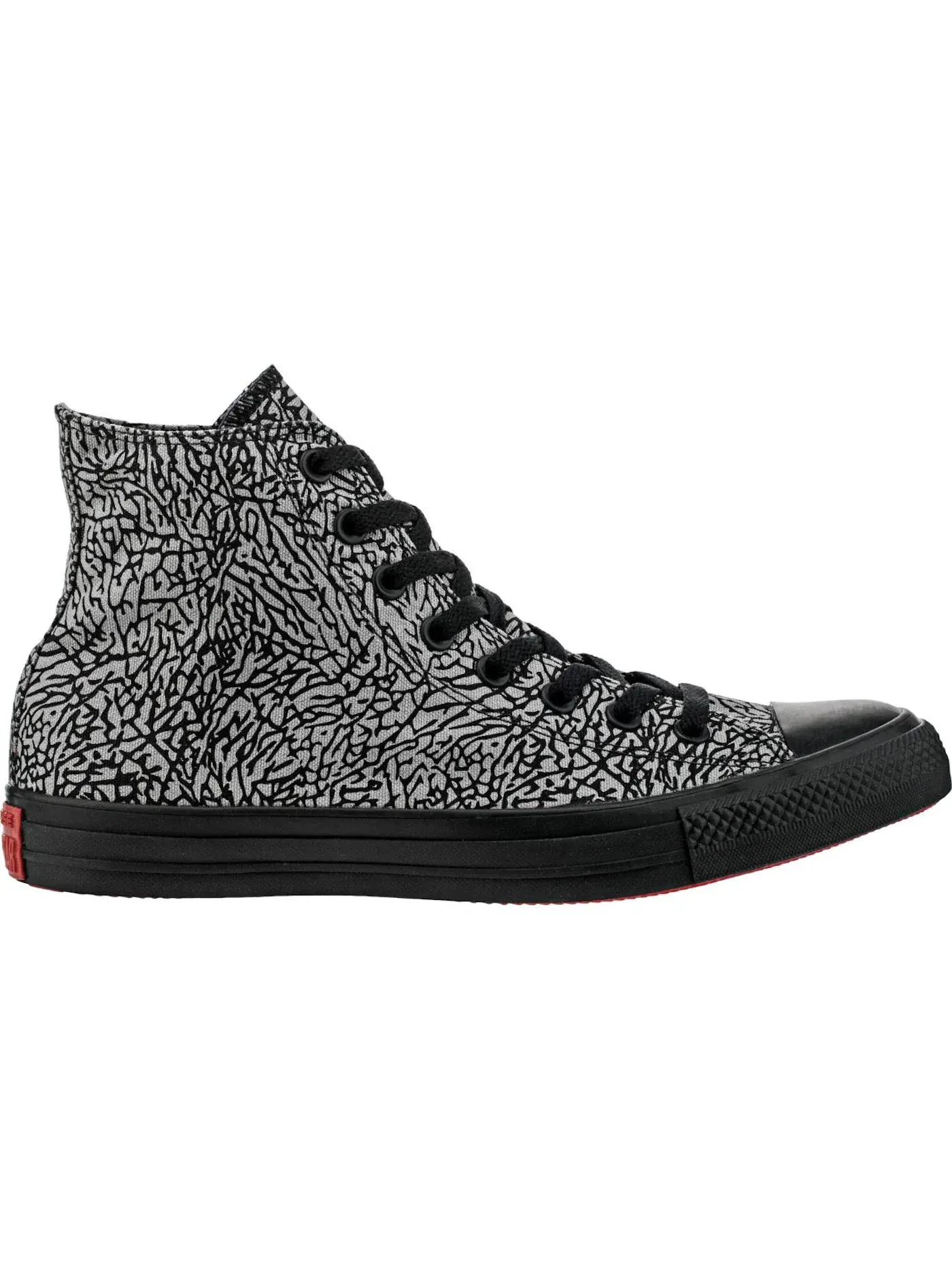 Мужские кеды с принтом Converse Chuck Taylor All Star — изображение 1 из 2, черный/красный