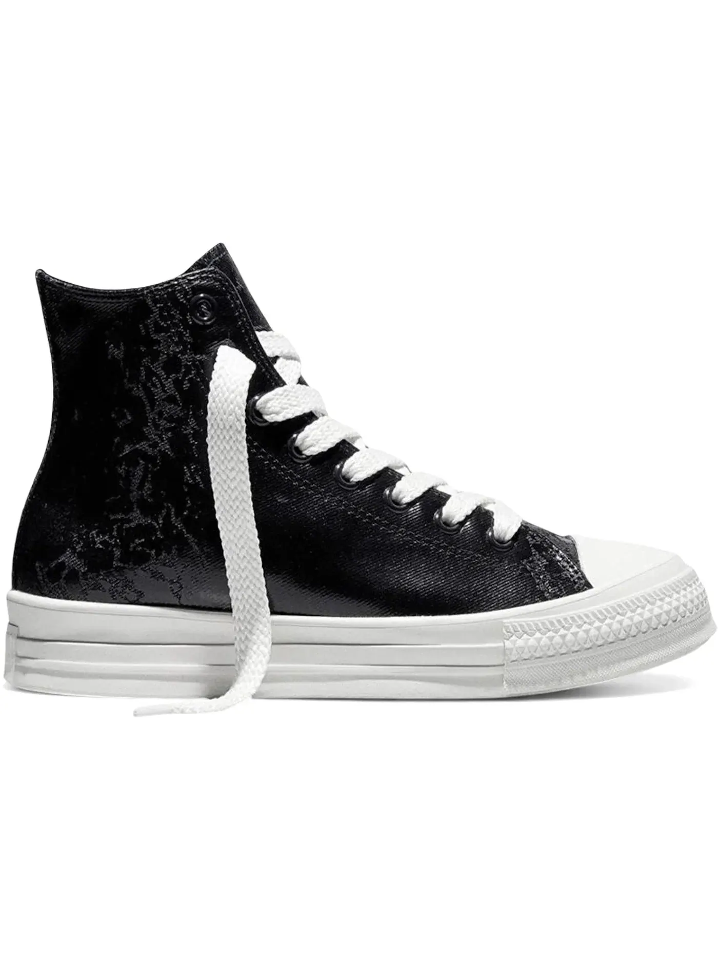 Мужские кроссовки с вощеным денимом Converse Chuck Taylor All Star Throwback Hi — изображение 1 из 2, черный/винтажный белый