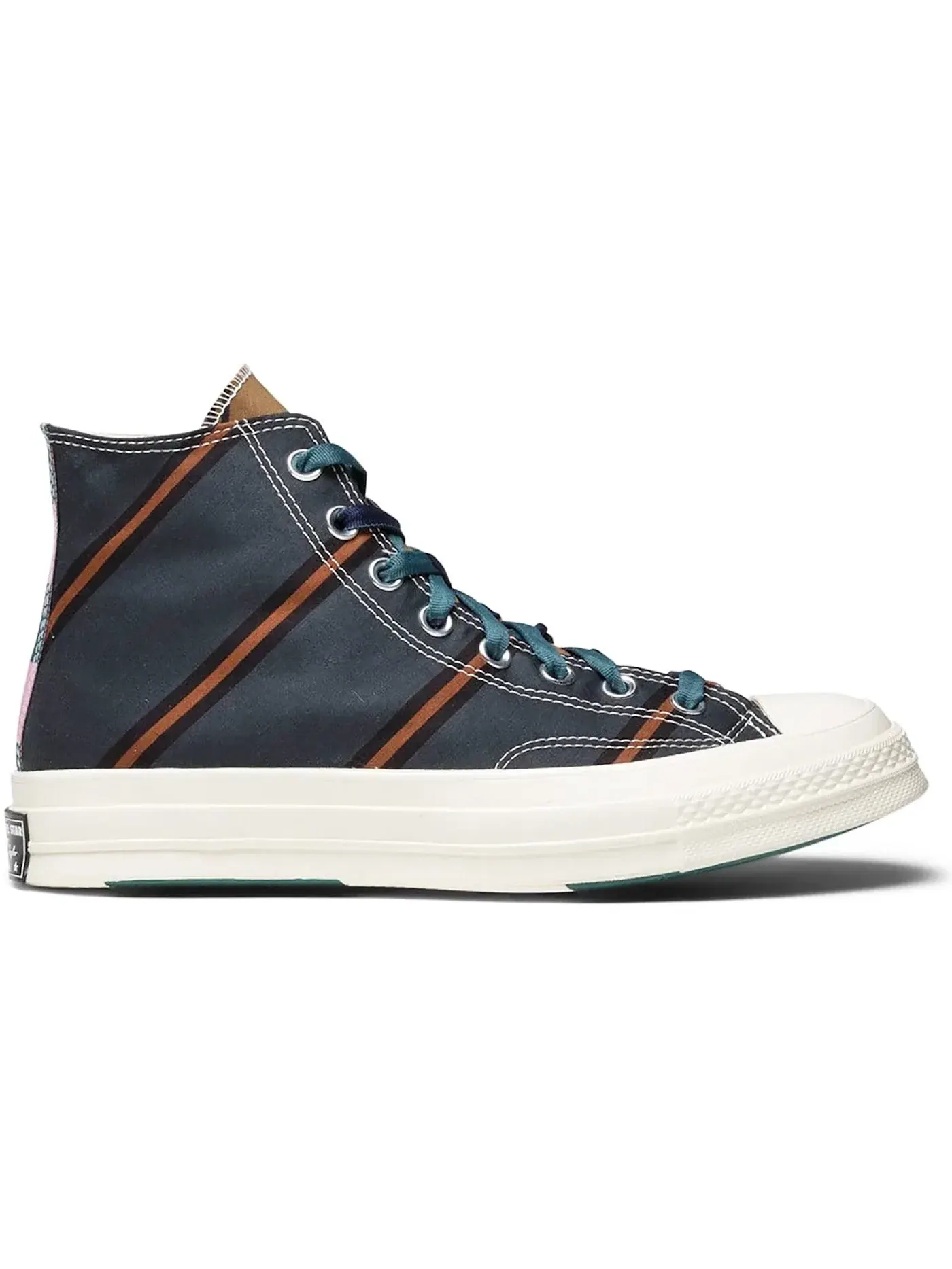 Мужские кеды Lifestyle Converse Chuck Taylor All Star 70 Hi — изображение 1 из 2, зеленый/оранжевый-белый