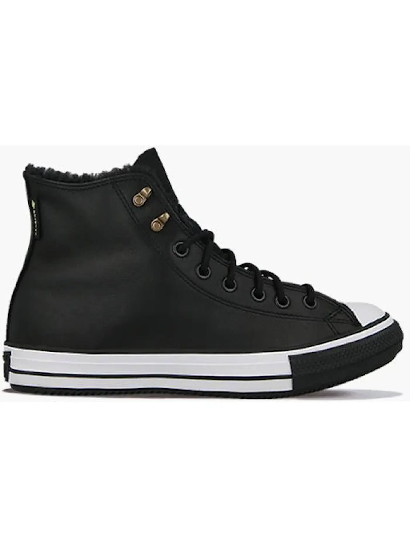 Мужские кроссовки зимние с искусственным мехом Converse Chuck Taylor All Star Winter Hi — изображение 1 из 2, черный/белый