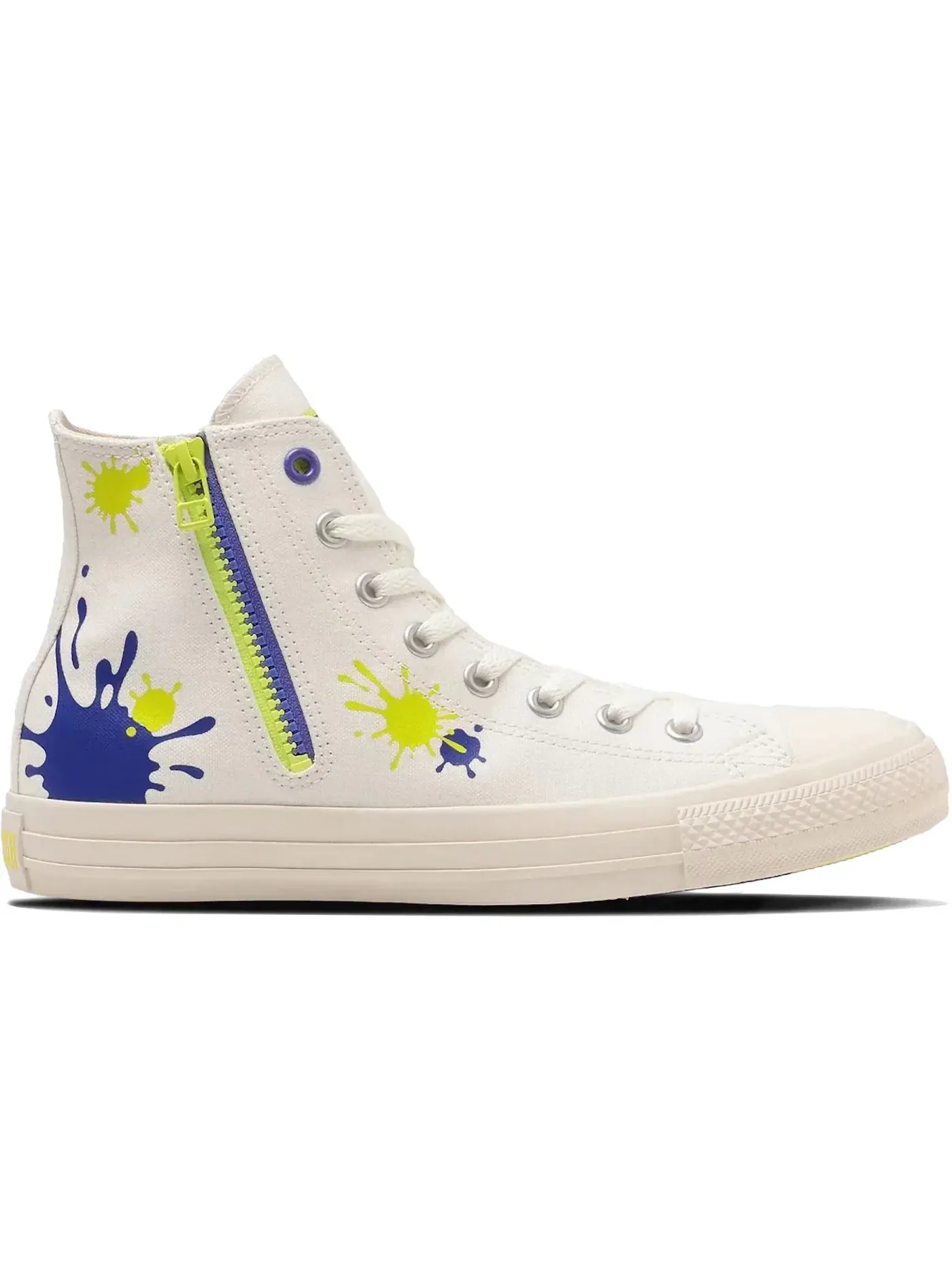 Мужские кеды с принтом Converse Chuck Taylor All Star Zip Hi — изображение 1 из 3, белый