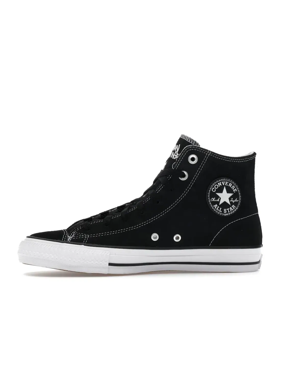 Мужские кроссовки с высоким верхом Converse CONS Chuck Taylor All Star Pro Milton Martinez — изображение 4 из 5, черный/белый