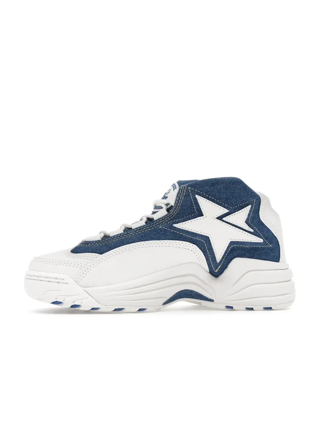 Мужские кроссовки джинсовые Converse CONS Mid Kentucky Denim — изображение 3 из 4, синий/винтажный белый