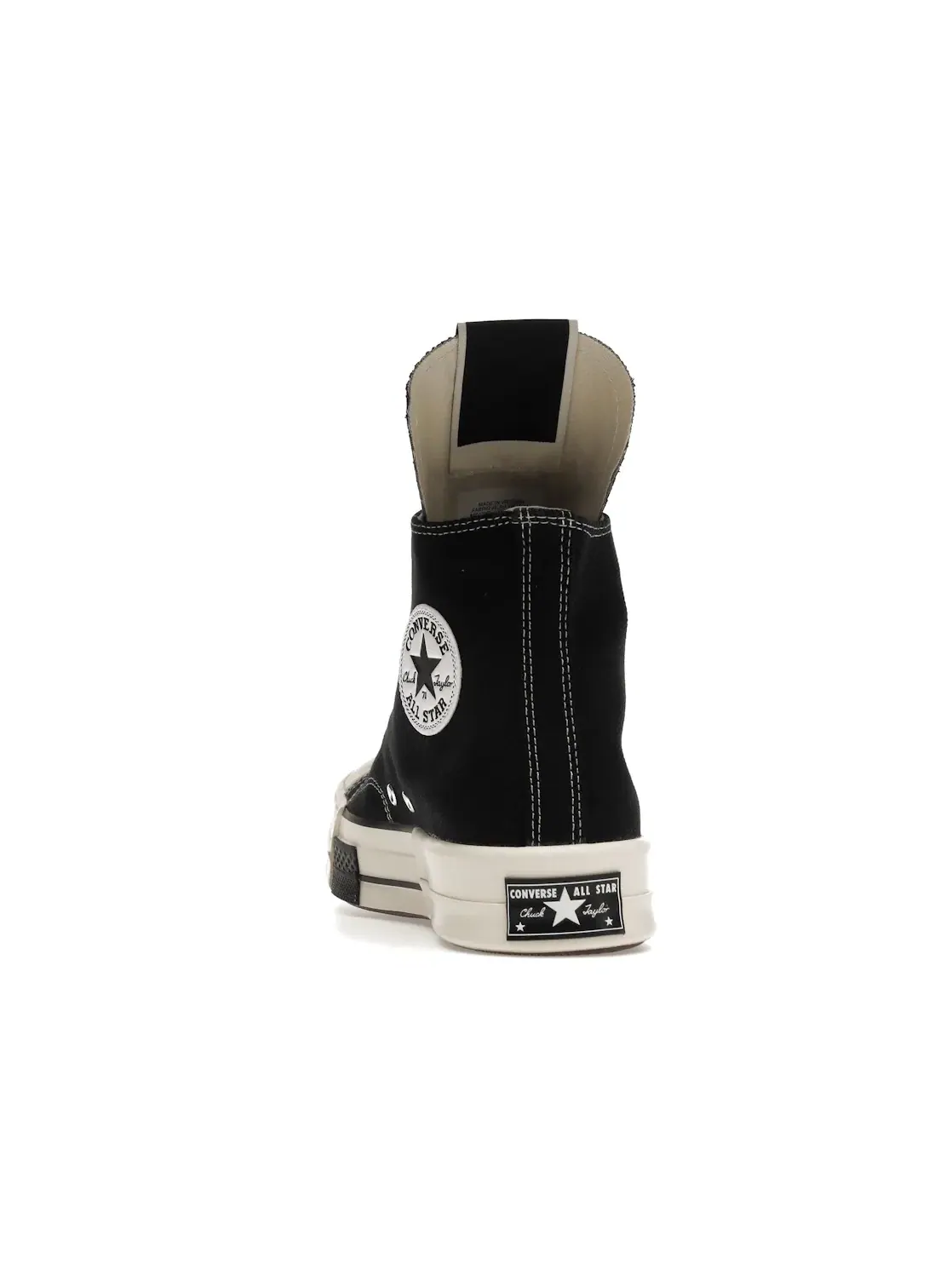 Женские кеды с удлиненным языком Converse DRKSTAR Hi Rick Owens DRKSHDW — изображение 4 из 4, черный/белый