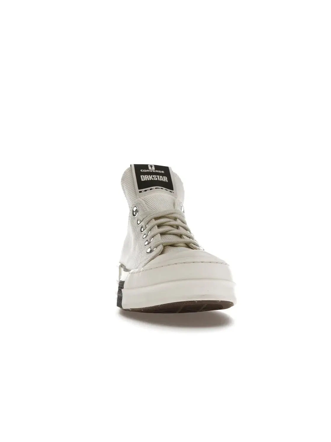 Женские кроссовки lifestyle с платформой Converse DRKSTR Chuck Taylor All Star 70 Ox Rick Owens DRKSHDW White, белый//черный