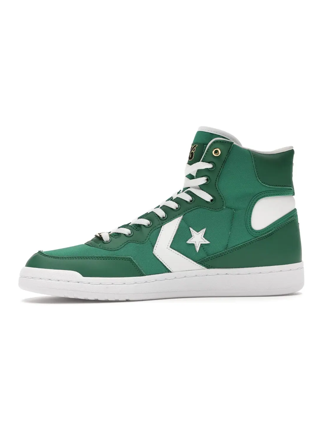 Мужские кроссовки высокие с принтом Converse Fast Break Hi — изображение 3 из 4, зеленый/белый