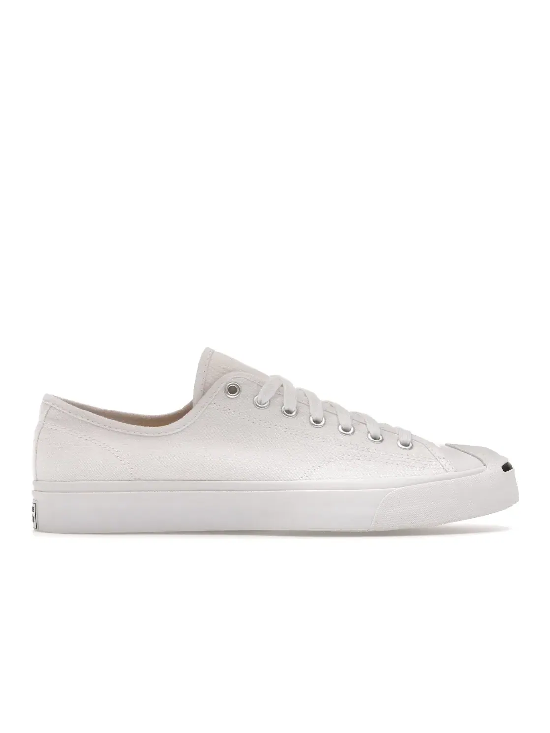 Мужские кеды с резиновым мыском Jack Purcell Canvas Low Converse — изображение 1 из 4, белый/белый/черный