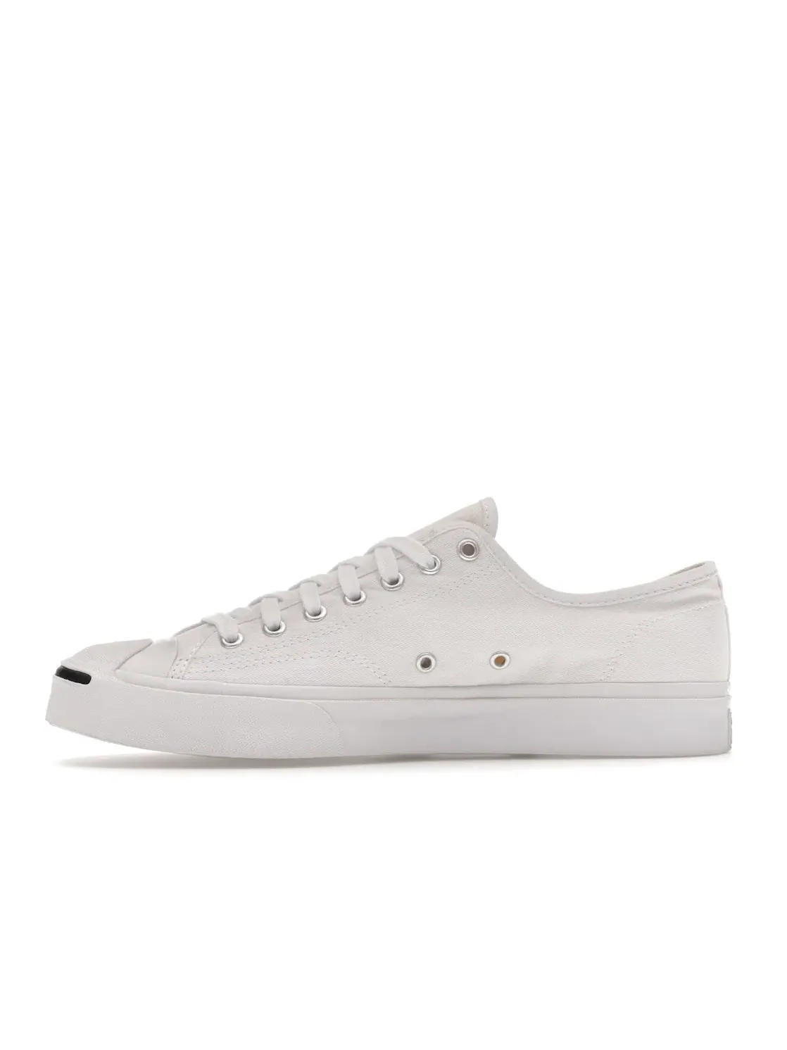 Мужские кеды с резиновым мыском Jack Purcell Canvas Low Converse — изображение 3 из 4, белый/белый/черный