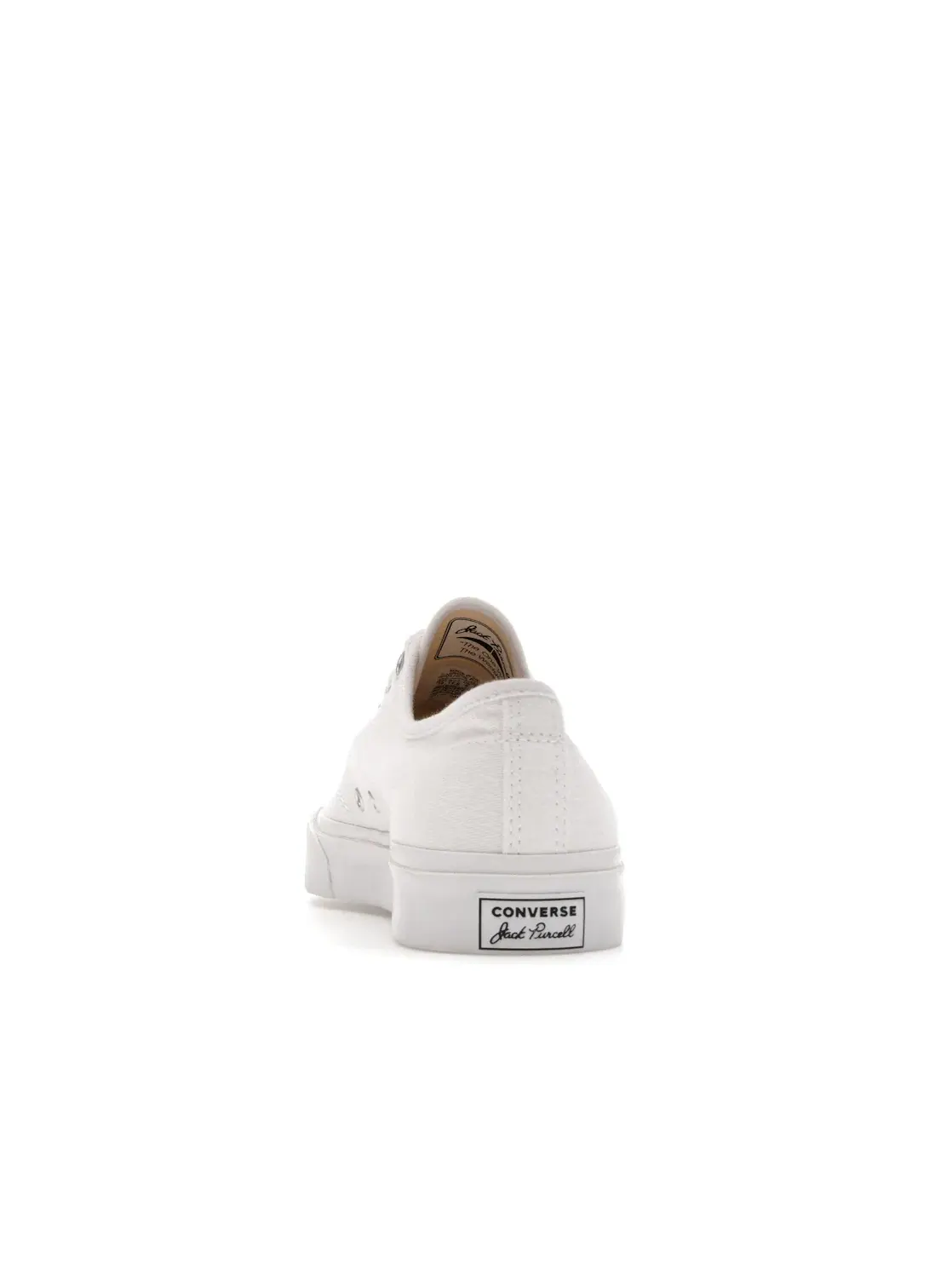 Мужские кеды с резиновым мыском Jack Purcell Canvas Low Converse — изображение 4 из 4, белый/белый/черный