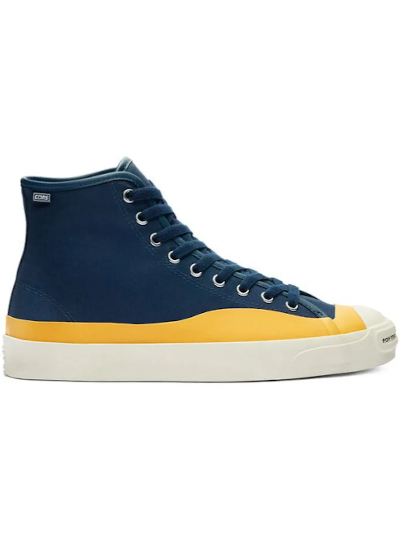 Мужские кроссовки повседневные Converse Jack Purcell Pro Hi Pop Trading Company — изображение 1 из 1, темно-синий