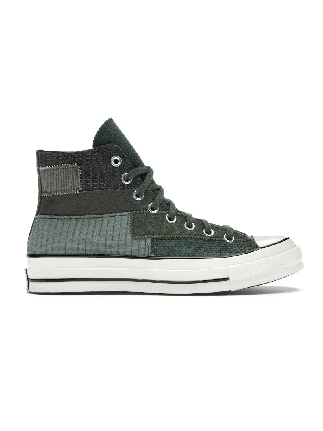 Мужские кроссовки с принтом Converse Chuck Taylor All Star 70 Hi Mono Patchwork — изображение 1 из 5, черный