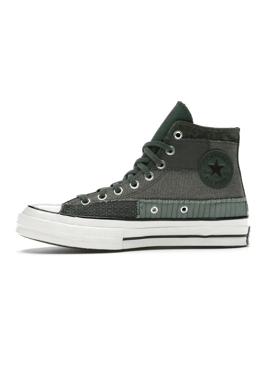 Мужские кроссовки с принтом Converse Chuck Taylor All Star 70 Hi Mono Patchwork — изображение 4 из 5, черный