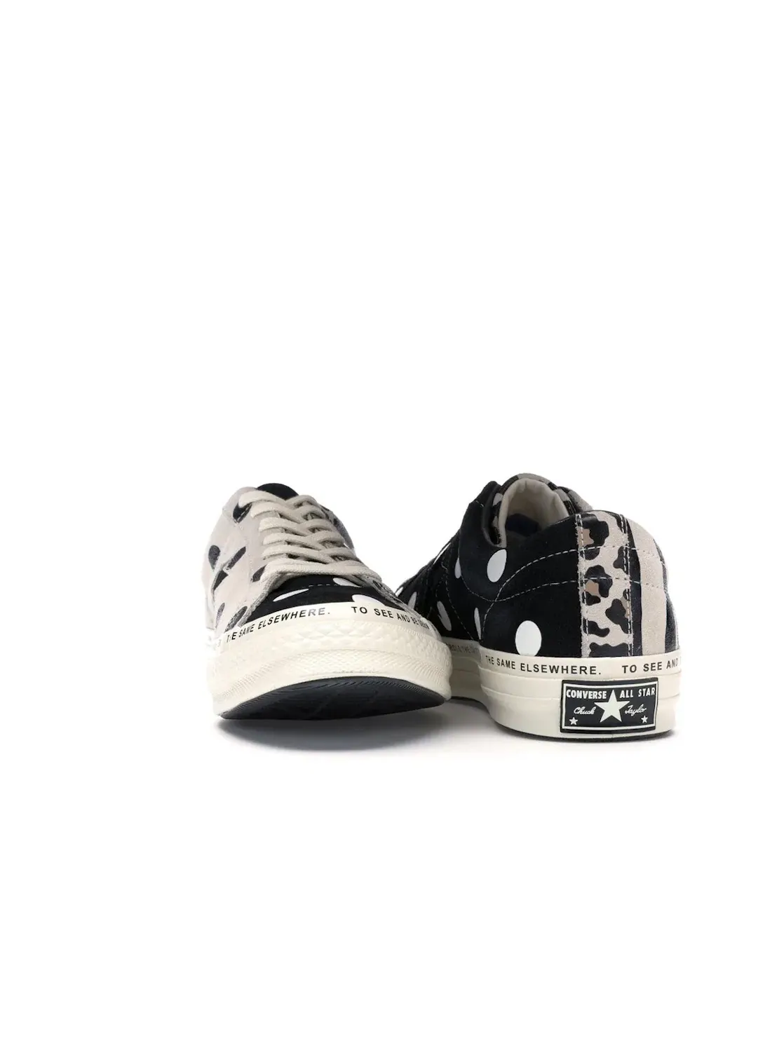 Мужские кеды с принтом Converse One Star Ox — изображение 4 из 4, черный-белый