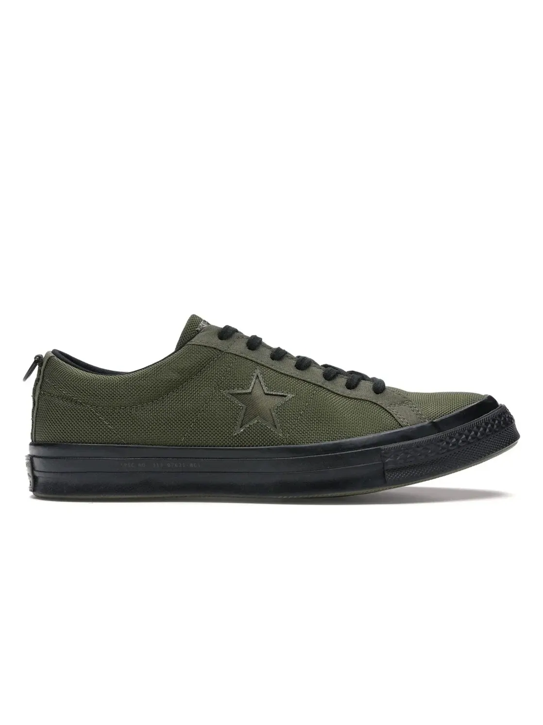 Мужские кроссовки для повседневной носки Converse One Star — изображение 1 из 4, оливковый-черный