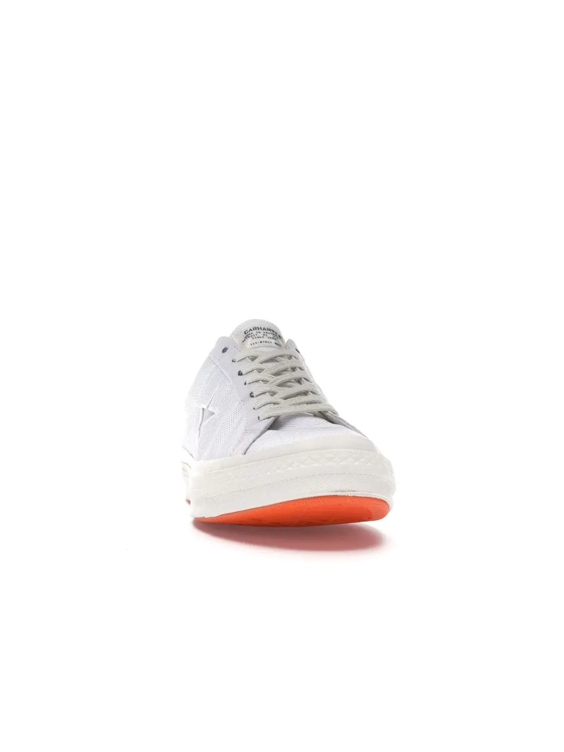 Мужские кроссовки Lifestyle Converse One Star Converse — изображение 2 из 4, белый/белый-оранжевый