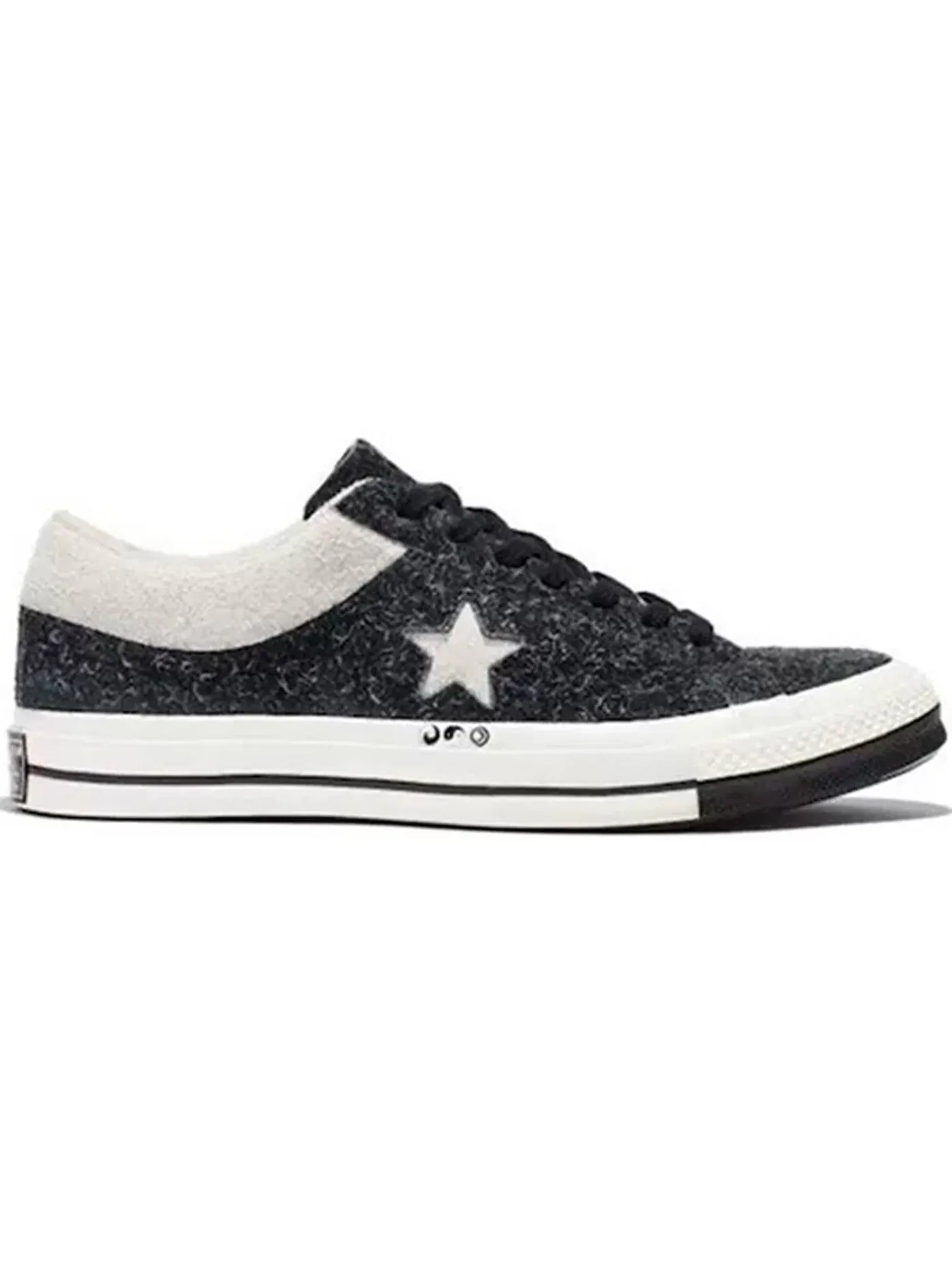 Мужские кроссовки Lifestyle с замшевым верхом Converse One Star Ox — изображение 1 из 1, черный/белый