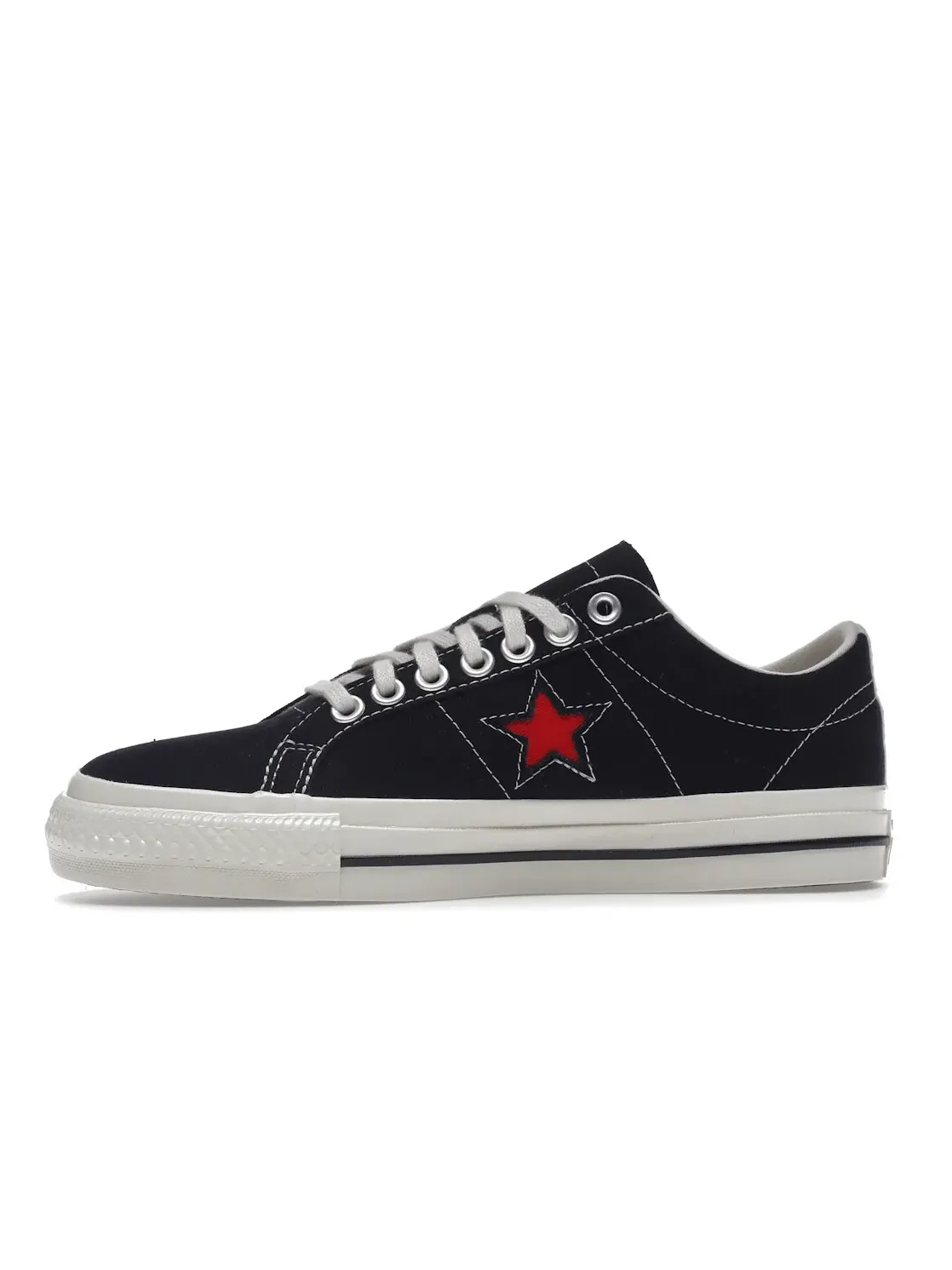 Кроссовки Lifestyle с принтом Converse One Star Ox Converse — изображение 3 из 4, черный/красный/белый