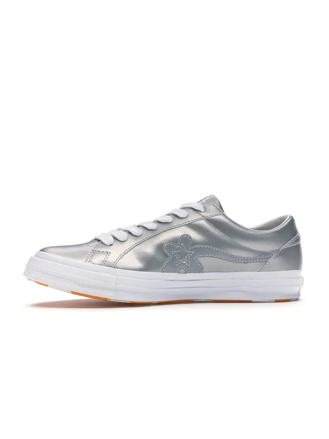 Мужские кеды Lifestyle с рефлективным верхом Converse One Star Ox — изображение 3 из 4, серый белый