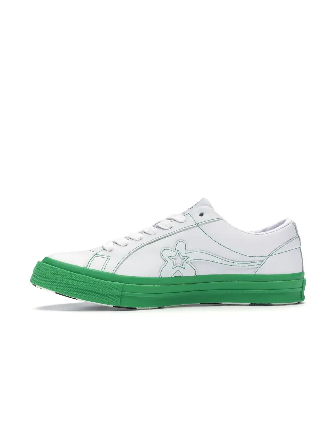 Мужские кеды с цветочным принтом Converse One Star Ox — изображение 3 из 4, белый/зеленый-белый