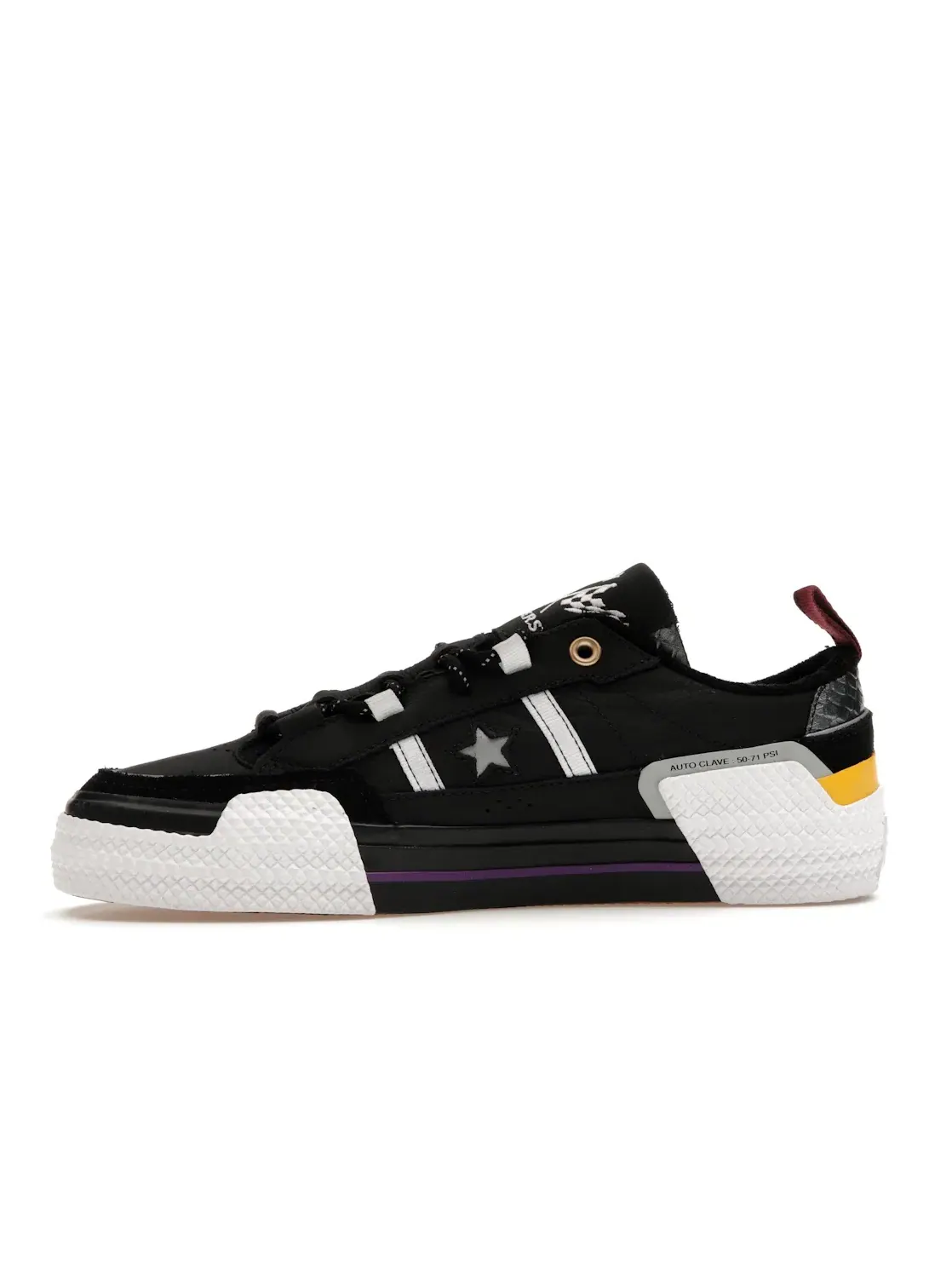 Мужские кроссовки Lifestyle Converse One Star OX — изображение 3 из 4, черный/белый/желтый