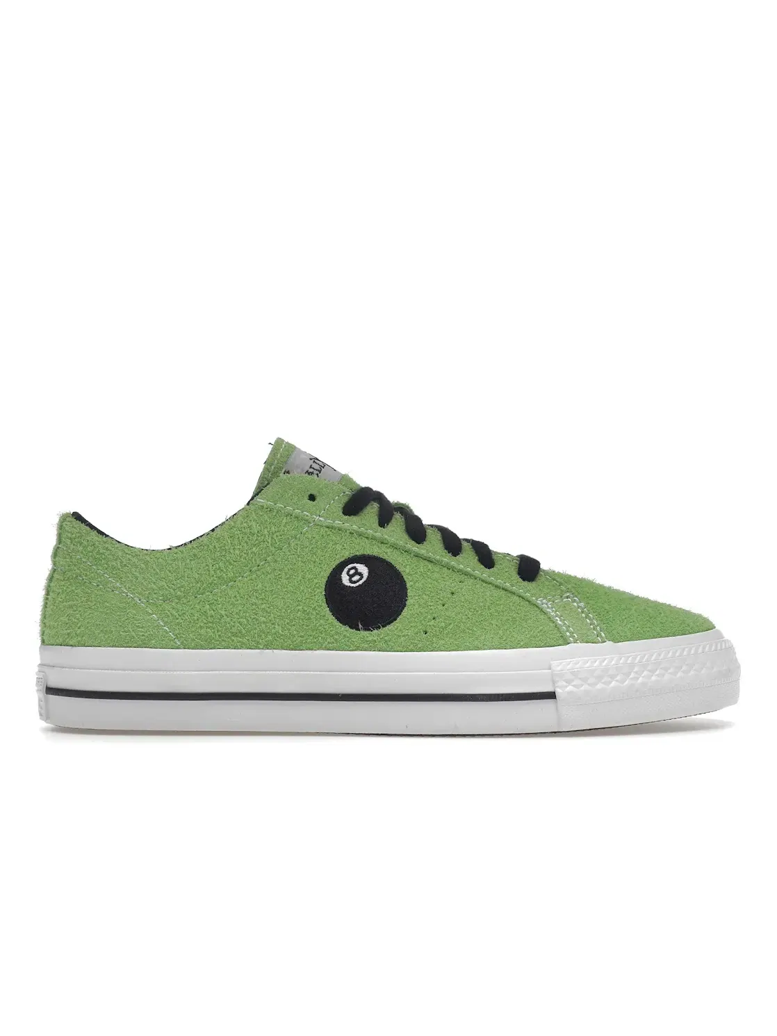 Кроссовки lifestyle с принтом Converse One Star Pro Ox Stussy 8-Ball Converse — изображение 1 из 4, зеленый белый черный